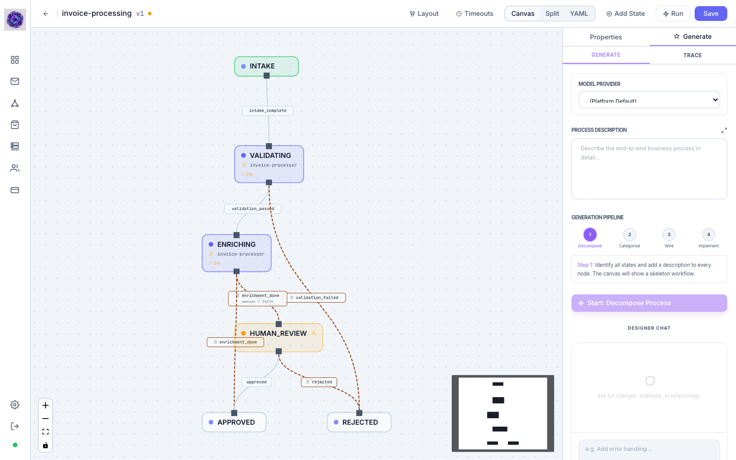 Designer — Generate panel